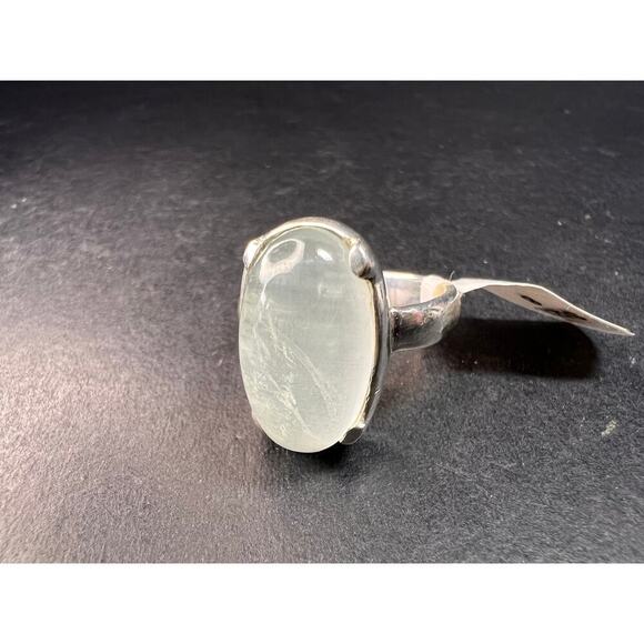 NEW Chatoyant aquamarine sterling silver ring size 8 - Picture 11 of 15